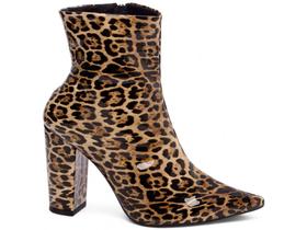 Bota Feminina Preta onça Elegante com Salto Conforto