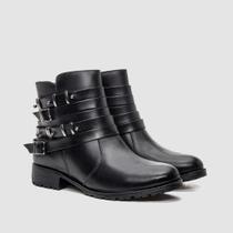Bota Feminina Preto Couro Legítimo Inverno Sofisticação E Estilo Zapattero