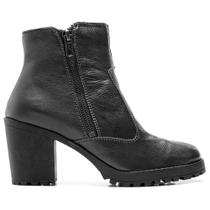 Bota feminina Quebec Claire em couro legitimo moda feminina blogueira