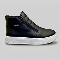 Bota Feminina QUIZ Forrada com Pelinho Tipo UGG Cano Curto Inverno