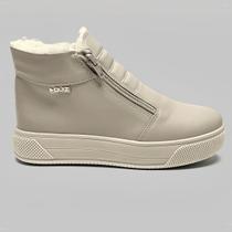 Bota Feminina QUIZ Forrada com Pelinho Tipo UGG Cano Curto Inverno