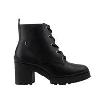 Bota feminina ramarim 23-50121 coturno salto bloco tratorado