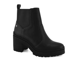 Bota feminina ramarim 23-50123 coturno salto bloco tratorado