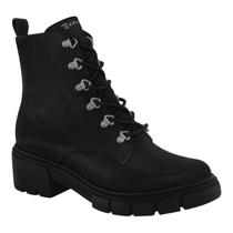 Bota Feminina Ramarim 2311122 Coturno Cano Curto Amarrar Meia Pata