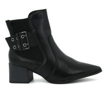 Bota Feminina Ramarim 2559132 Bico Fino Casual Confortavel
