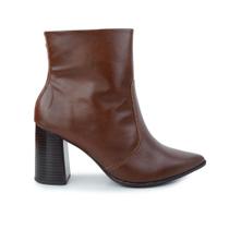 Bota Feminina Ramarim Cano Baixo Soft Sela Marrom - 2468101