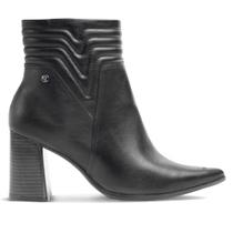 Bota Feminina Ramarim Cano Curto Salto Bloco Preto