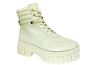 Bota feminina ramarim coturno 23-64102 plataforma tratorada