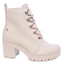 Bota Feminina Ramarim Coturno Salto Médio Bloco Tratorado