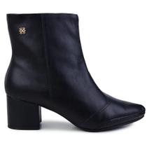 Bota Feminina Ramarim Couro Preto - 2657101-2 Bota Feminina Ramarim Couro Preto - 2657101-2