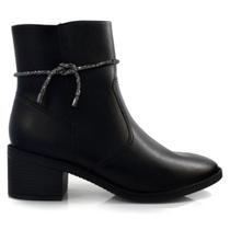 Bota feminina ramarim montaria salto alto bloco 59102