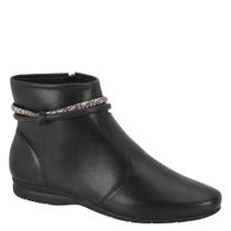 Bota Feminina Rasteira Cano Curto Conforto Beira Rio 9084104 Bota Feminina Rasteira Cano Curto Conforto Beira Rio 9084104