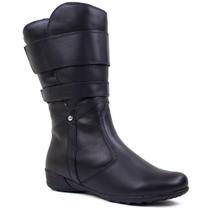 Bota Feminina Rasteira Quebec Forrada em Lã Sintética Ref. 9715 (cano ajustável) Bota Feminina Rasteira Quebec Forrada em Lã Sintética Ref. 9715 (cano ajustável)