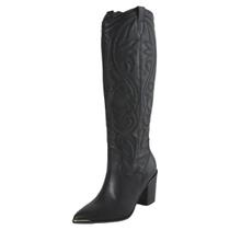Bota Feminina Salto Alto Bloco Elegancia Country Via Marte Bota Feminina Salto Alto Bloco Elegancia Country Via Marte