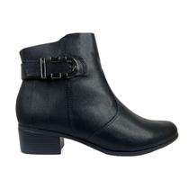 Bota Feminina Salto Bloco Baixo Comfort Flex 86301