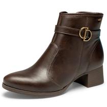 Bota Feminina Salto Bloco Cano Baixo Moderna Conforto Dakota Bota Feminina Salto Bloco Cano Baixo Moderna Conforto Dakota