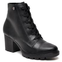 Bota Feminina Salto Bloco com Cadarço Via Uno Bota Feminina Salto Bloco com Cadarço Via Uno