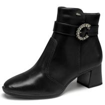 Bota Feminina Salto Bloco Elegante Moderna Cano Curto Dakota Bota Feminina Salto Bloco Elegante Moderna Cano Curto Dakota