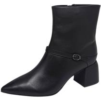 Bota Feminina Salto Bloco Moderna Elegante Conforto Bottero Bota Feminina Salto Bloco Moderna Elegante Conforto Bottero