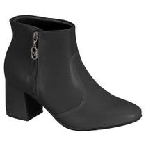 Bota Feminina Salto Bloco Napa Preto Beira Rio 9076.108
