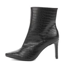 Bota Feminina Salto Fino Vivaice Croco 54-3033-11