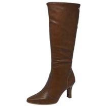 Bota Feminina Salto Médio Fino Confortável Alto Mississipi