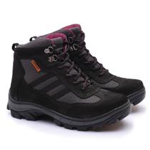 Bota Feminina Segurança EPI CA Gogowear 100 Couro ref Ruger cor Preto-A