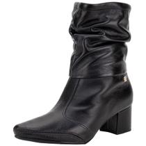 Bota feminina slouch cano baixo total comfort ramarim 2657104 Bota feminina slouch cano baixo total comfort ramarim 2657104