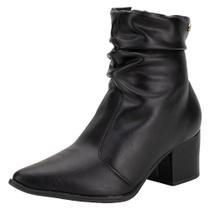 Bota feminina slouch cano baixo via uno 250922 Bota feminina slouch cano baixo via uno 250922
