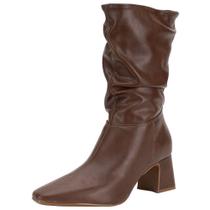 Bota feminina slouch cano médio vizzano 3109104