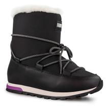 Bota Feminina Snowy Tie Forrada em Lã Sintética Ref.:23104