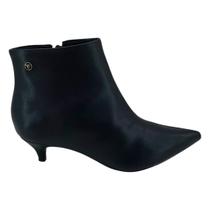 Bota Feminina Social Cano Curto Salto Baixo Via Uno Original Lançamento