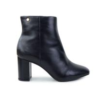 Bota Feminina Solis Brasil Cano Baixo Couro Preta - 1428B Bota Feminina Solis Brasil Cano Baixo Couro Preta - 1428B