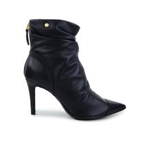 Bota Feminina Solis Brasil Cano Baixo Leather Preta - 1470 Bota Feminina Solis Brasil Cano Baixo Leather Preta - 1470
