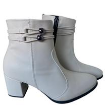 Bota Feminina Sozo Off White