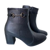 Bota Feminina Sozo Preta Fivela