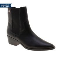 Bota Feminina Sua Cia Bico Fino Elástico Preto 8309.14720 Bota Feminina Sua Cia Bico Fino Elástico Preto 8309.14720