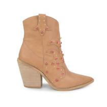 Bota Feminina Suzana Santos Western Marrom Palha - 3560