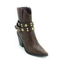 Bota Feminina Suzana Santos Western - Marrom