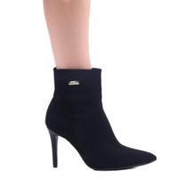 Bota Feminina Tecido Zariff By Bebecê T6126-147 Preto