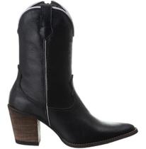 Bota Feminina Texana Bico Fino Salto Alto Couro Bota Feminina Texana Bico Fino Salto Alto Couro