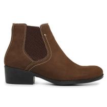 Bota Feminina Texana Chelsea Couro Salto Baixo Country Bota Feminina Texana Chelsea Couro Salto Baixo Country