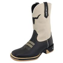 Bota Feminina Texana Country Bico Quadrado Sola Jump Boi RR BOTAS