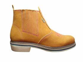 Bota Feminina Texana Country Cano Curto Bico Quadrado