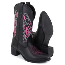 Bota Feminina Texana Couro Legítimo Arietto
