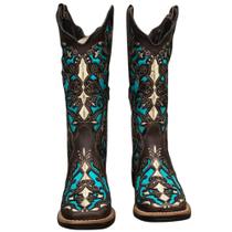 Bota Feminina Texana Tucson Turquesa Bota Feminina Texana Tucson Turquesa