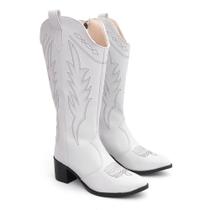 Bota Feminina Texana Western Cano Longo Caramelo Bordada - Disponível também em várias cores - Festa Bota Feminina Texana Western Cano Longo Caramelo Bordada - Disponível também em várias cores - Festa