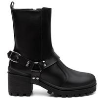 Bota Feminina Tratorada Bico Fino Zíper + Bolsa Carteira Bota Feminina Tratorada Bico Fino Zíper + Bolsa Carteira