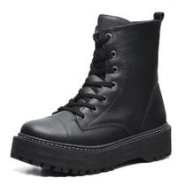 Bota Feminina Tratorada Coturno Plataforma Estilo Blogueirinha Balada Casual Urbana Estilosa