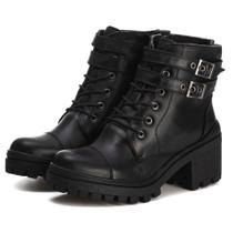 Bota Feminina Tratorada de Couro com Cadarço Ref.: 6732 - Estilo, Conforto e Durabilidade